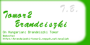 tomor2 brandeiszki business card